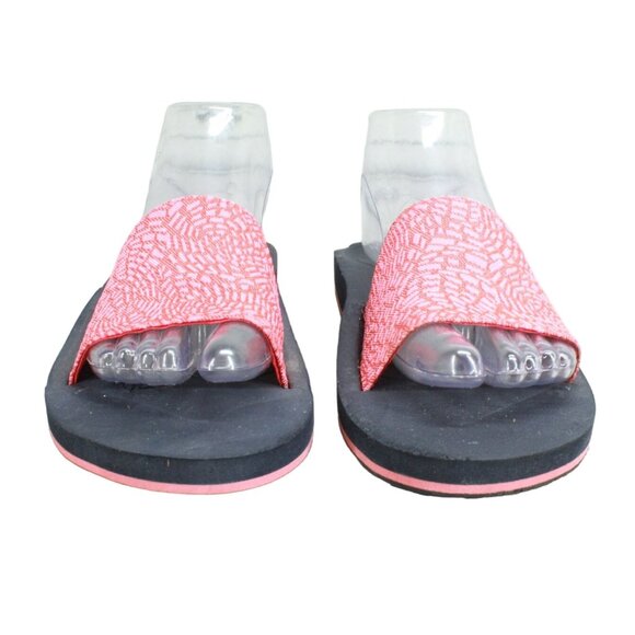 LL Bean Women’s Size 8 Red Canvas Slip-On Open Toe Summer Sandals - Picture 4 of 10